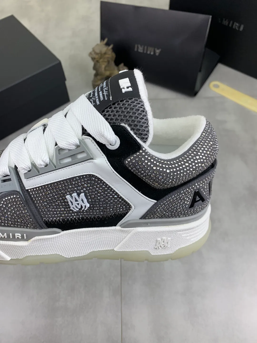 Men's men's shoes 💰P760 New [Amiri] hot diamond series Amiri - high-end quality original order casual shoes for couples 🧑‍🤝‍🧑 - Upper: 🔝Nappa calfskin, suede cowhide, canvas body hot work - Lining: brand mesh canvas cloth - Outsole: ultra-light tpu·rubber; multi-color molded outsole -Ultra-high quality control and exquisite workmanship: highlighted (high-end, extravagance, and class) -Size: Female 35-40 (41 customized) Male 38-45 (46 customized)